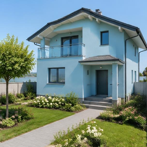 Casă de familie din cărămidă luminoasă